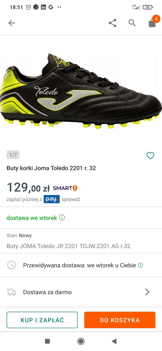 Zestaw halówki Puma rapido 32 i korki Joma Toledo 31