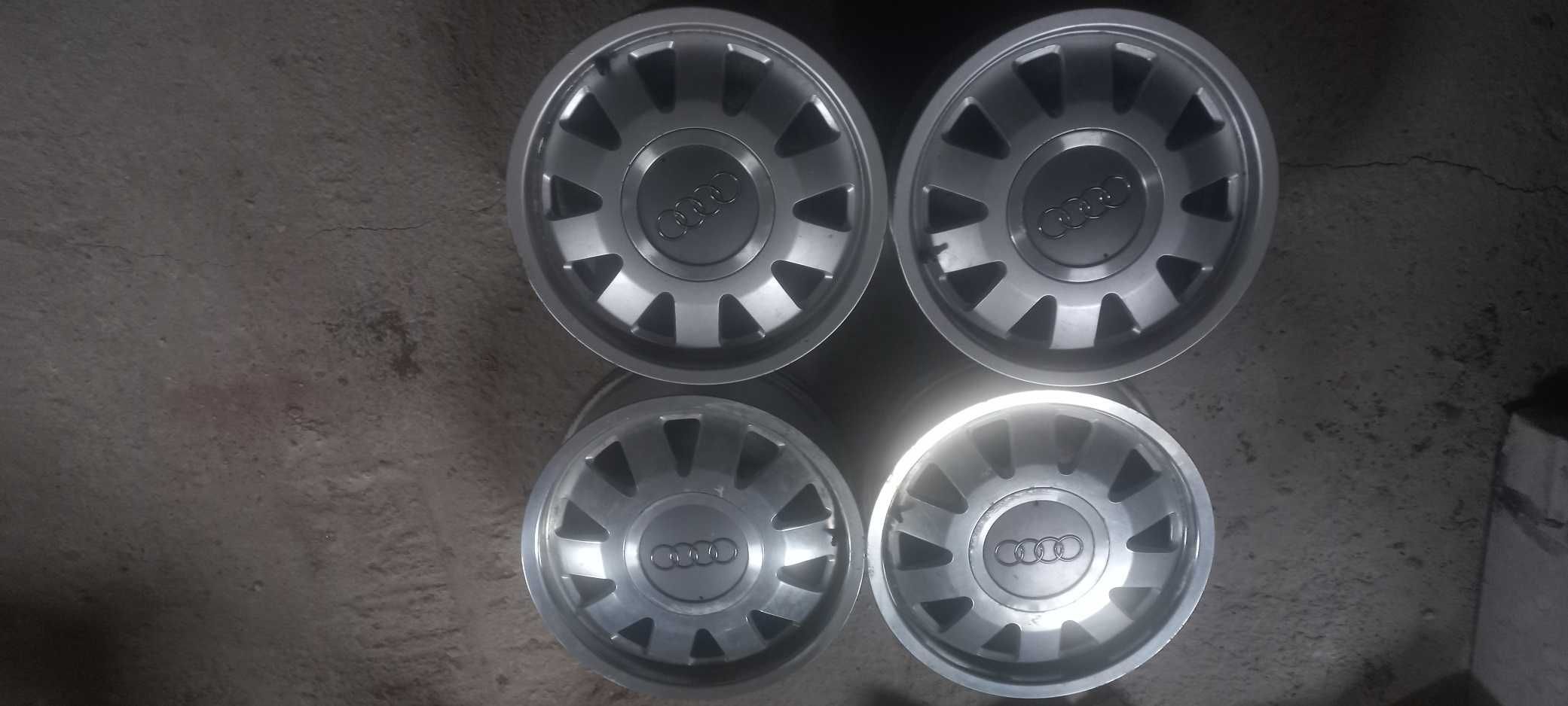 4 oryginalne alufelgi AUDI  15 cali 5x112 ,