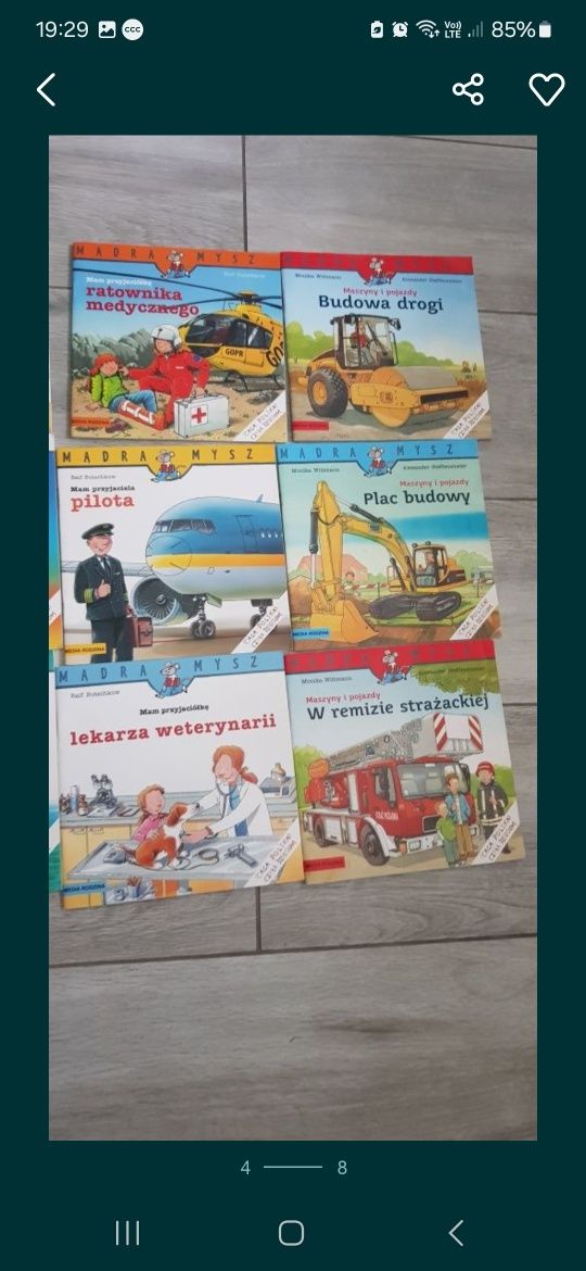 Biblioteczka madra mysz ksiazeczki w teczce zestaw