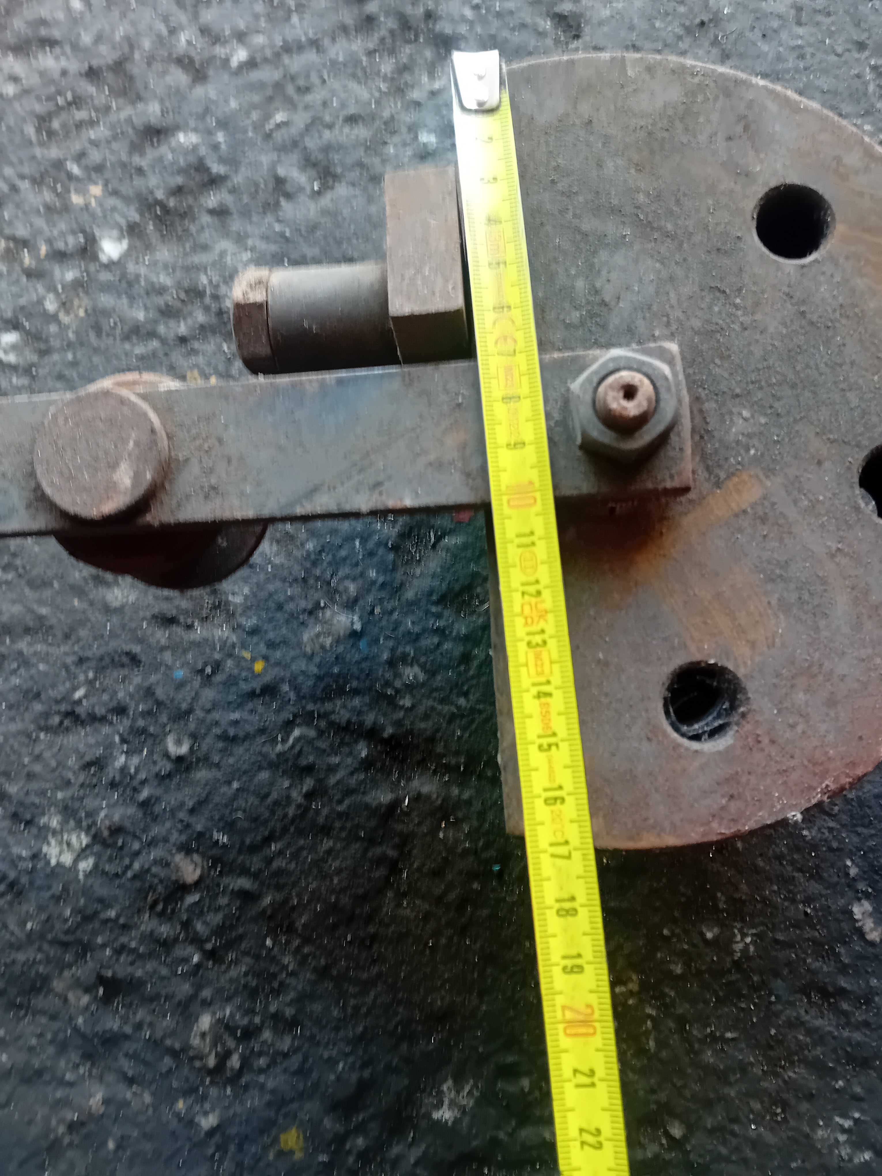 Ferramenta para dobrar tubo e veios D25mm