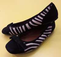 Buty Zara 37 balerinki zebra nowe