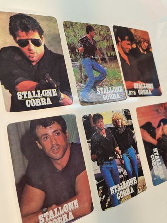 Lote de Calendários antigos Stallone cobra 1987 Rambo