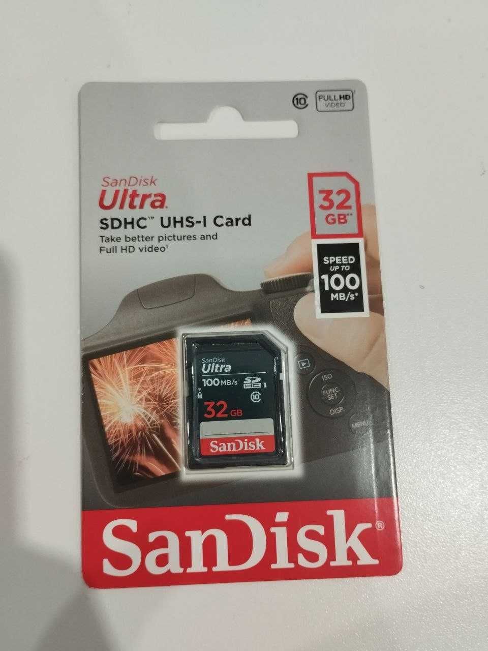 SanDisk Ultra SDHC 32 gb 100 mb/s