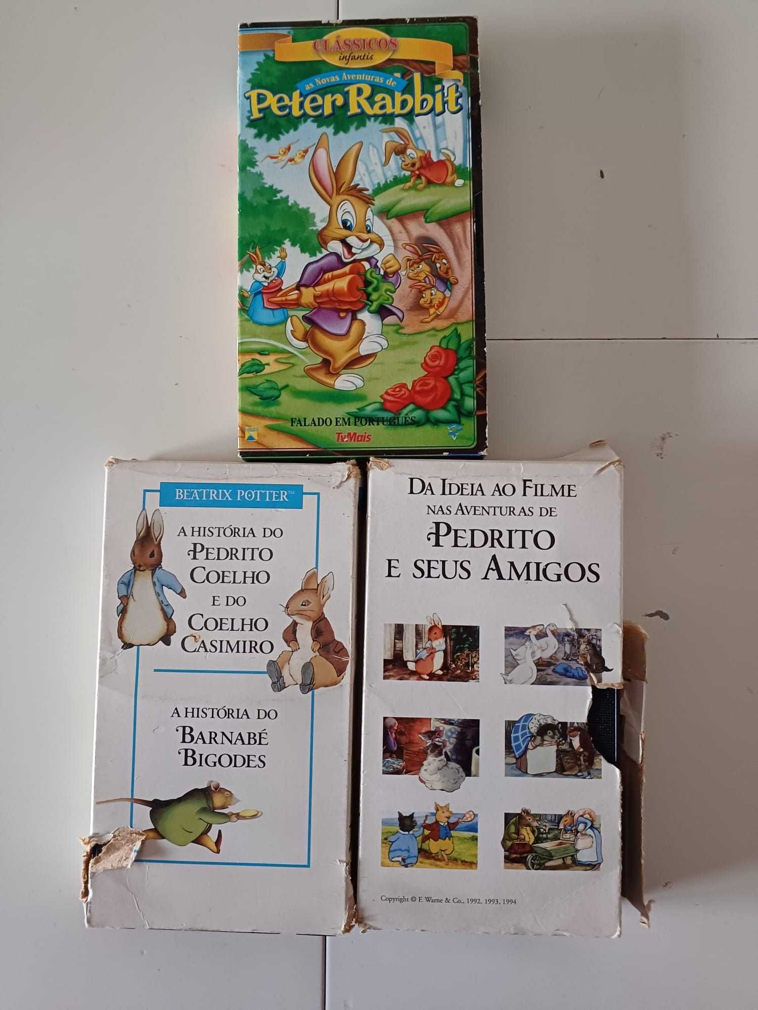 Cassetes VHS Raras - Disney, Pipi das Meias Altas, Warner, Universal