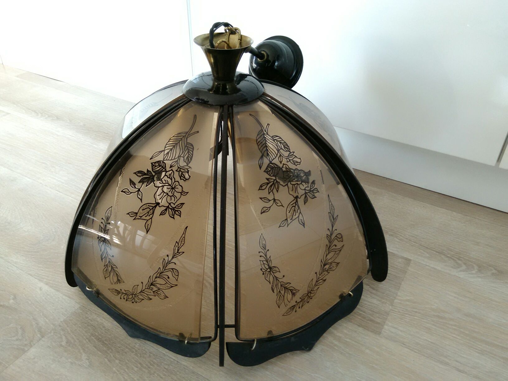 stara Polska lampa PRL żyrandol wyrób lamp retro vintage loft design