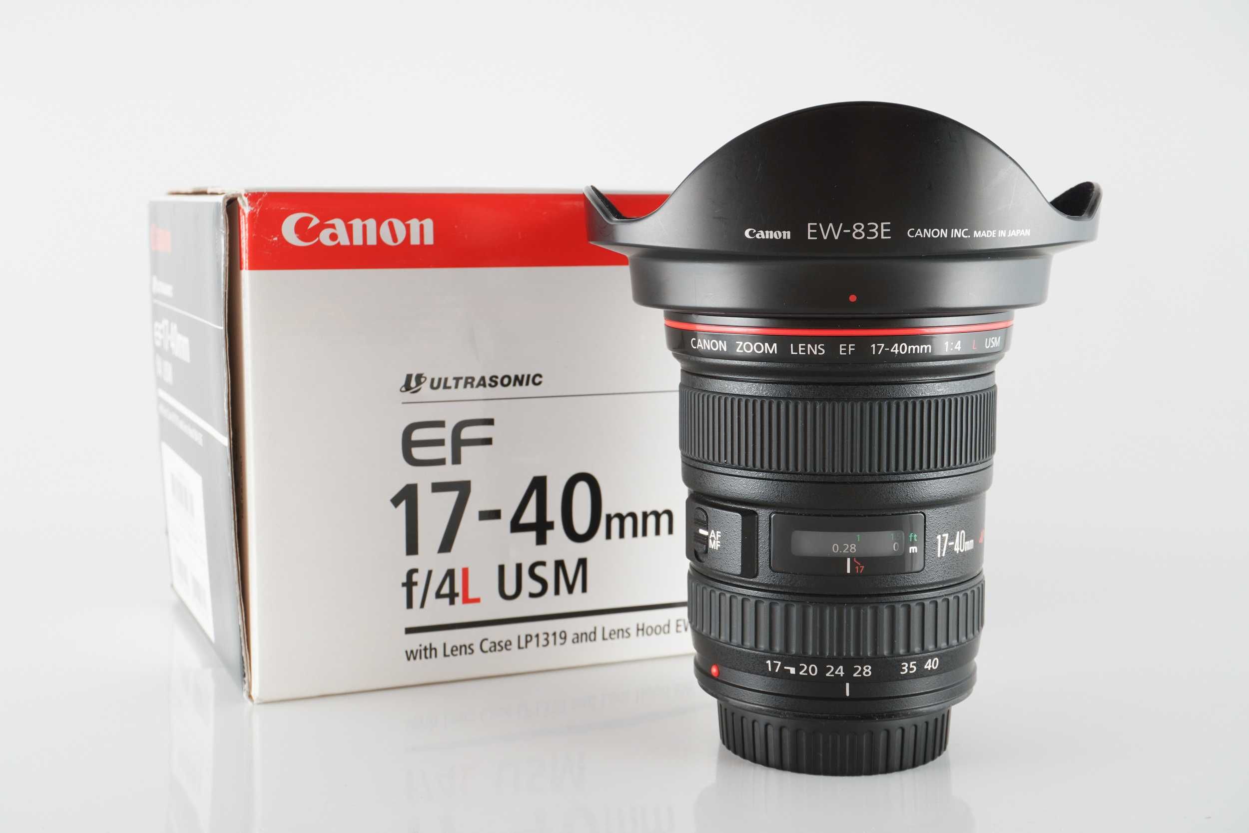 Obiektyw Canon EF 17-40 f/4L USM jak nowy + filtr UV