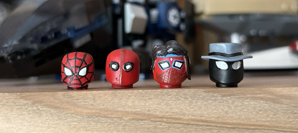 Lego marvel spiderman custom główki head