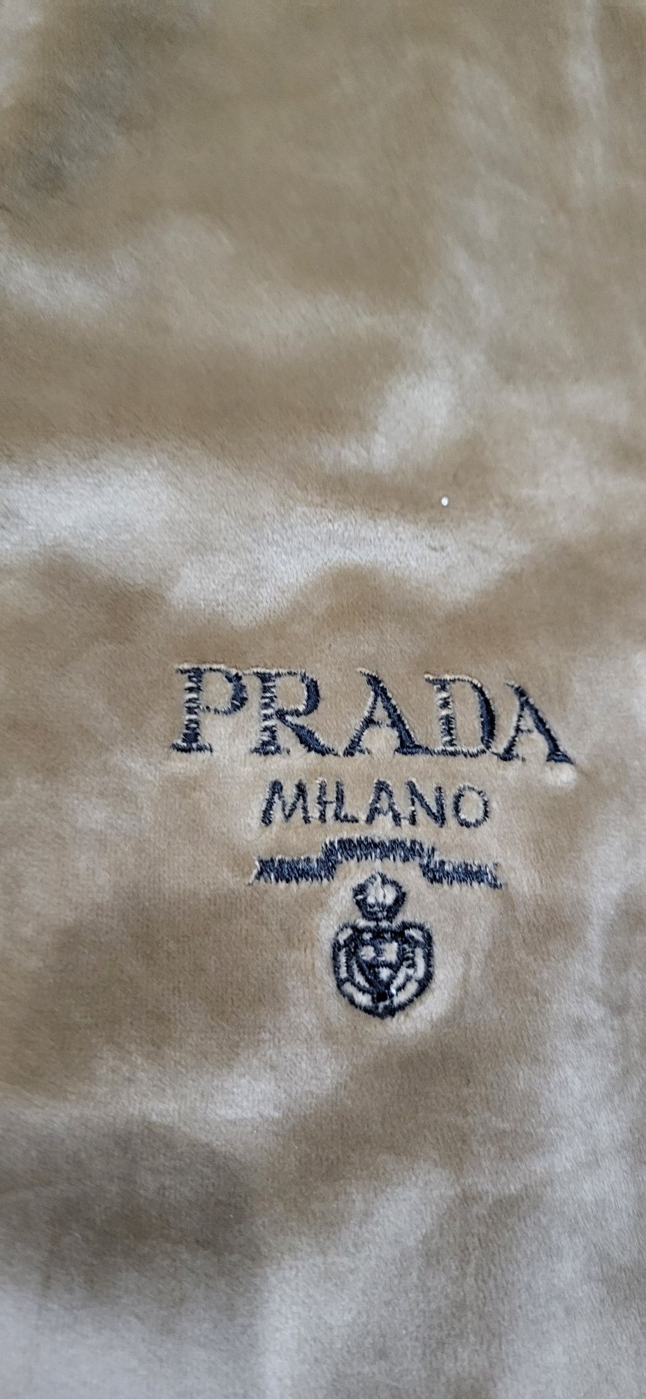 Śliczne beżowe spodnie welurowe miękkie bawełna premium prada XL