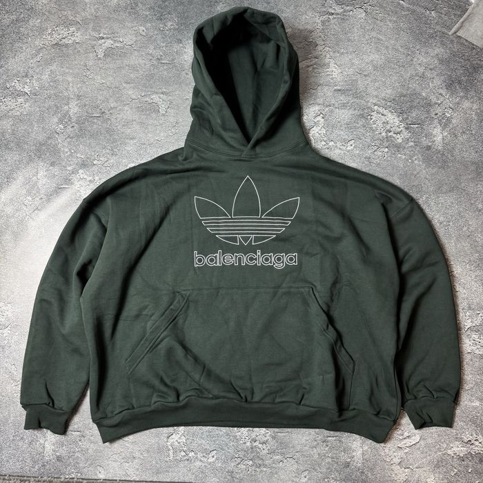 Худи Balenciaga x Adidas originals archive number nine оверсайз Л