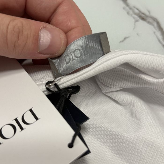 Dior X Kaws Varsity Jacket White Virgin Wool Jersey L t-shirt koszulka