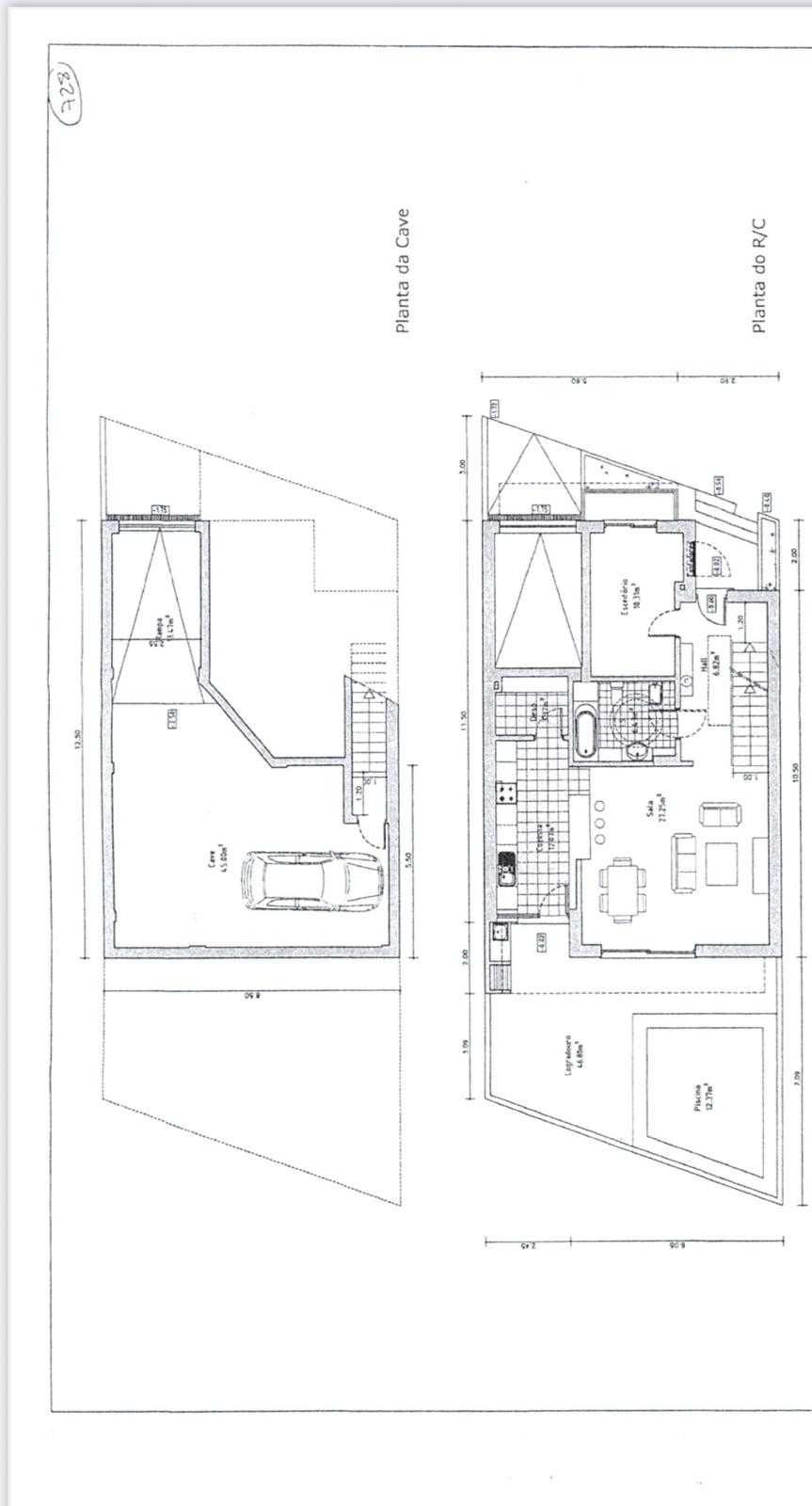 Lote para construção de moradia geminada T4