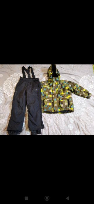 Kurtka i spodnie narciarskie zimowe 110/116
