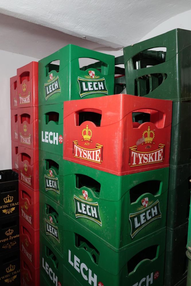 Skrzynki po piwie (różne) i coca-coli