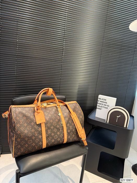 Louis Vuitton Keepall сумка коричневая мужская женская кожаная