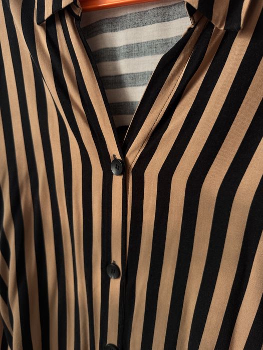 подовжена сорочка в полоску