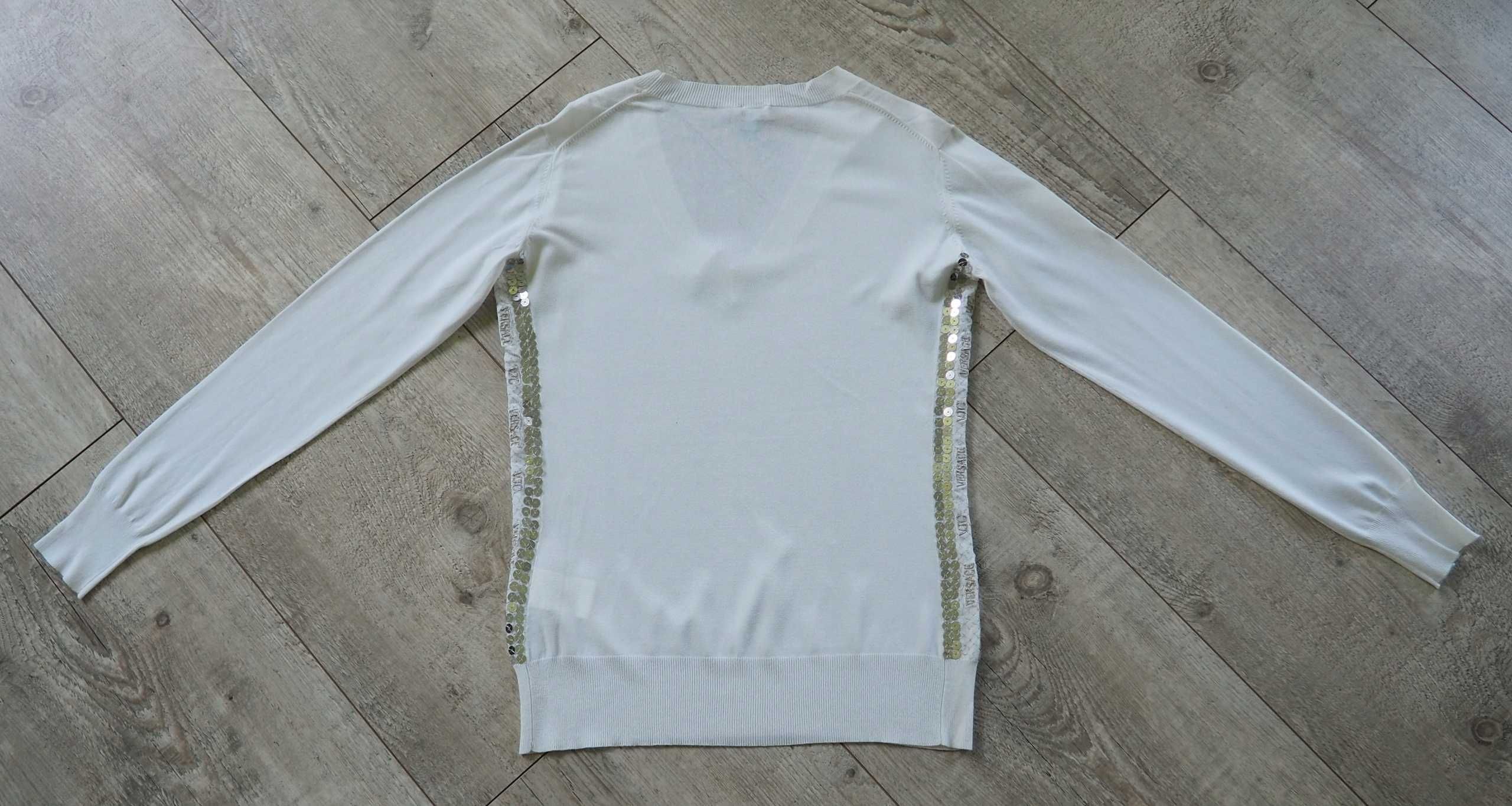 VERSACE VJC_sweterek V neck_damski_L