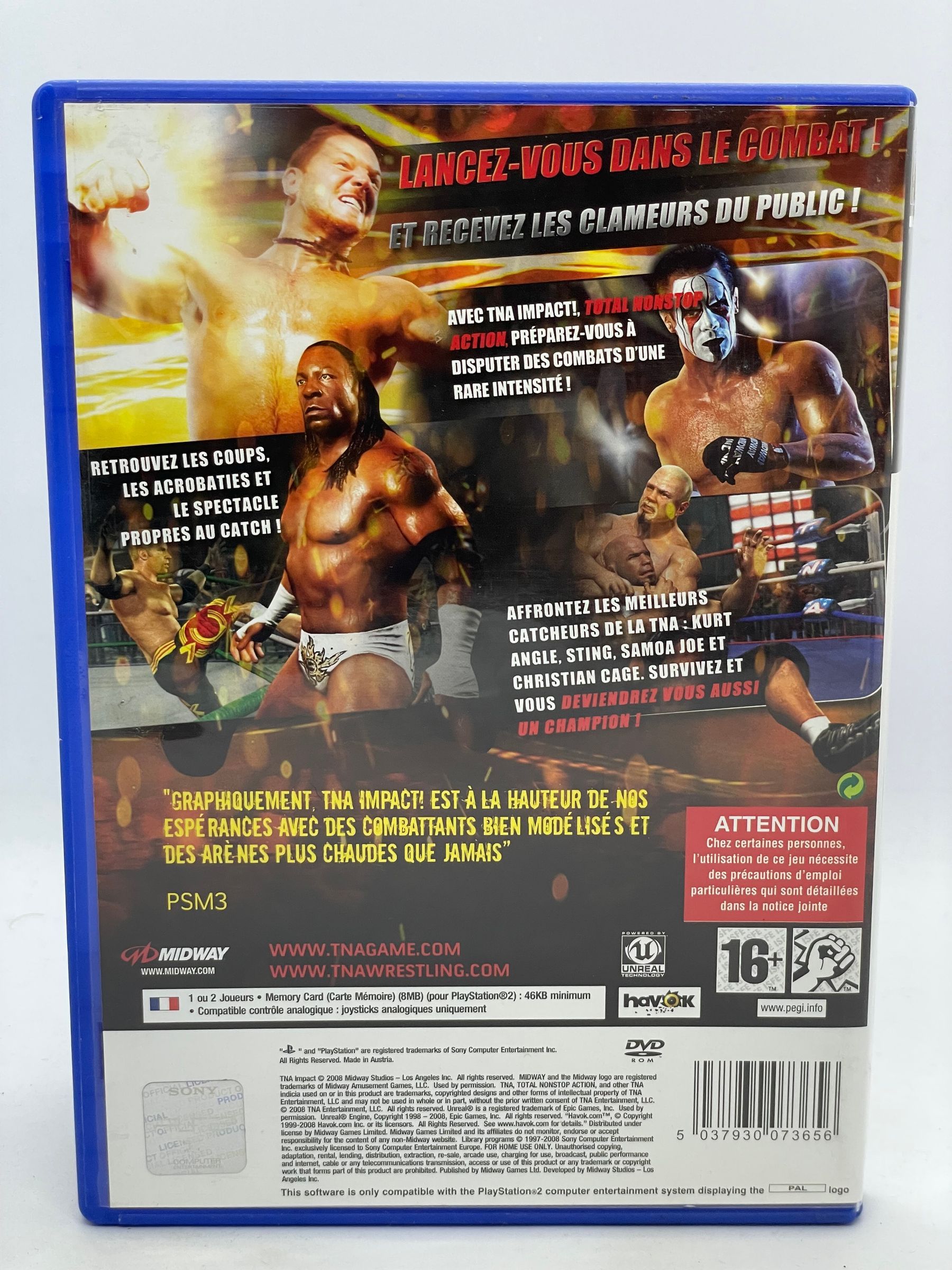 TNA Impact Total Nonstop Action Wresting PS2 Po Angielsku