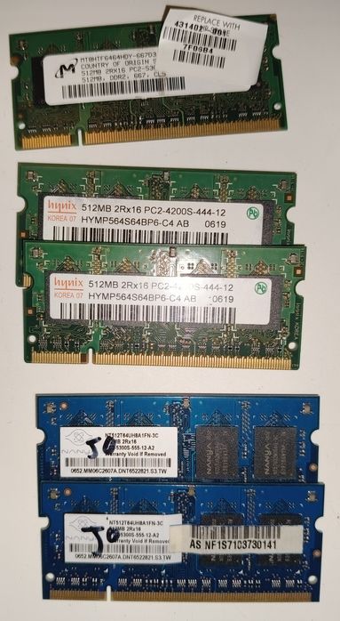 Laptop Memory 512MB64552392597891122