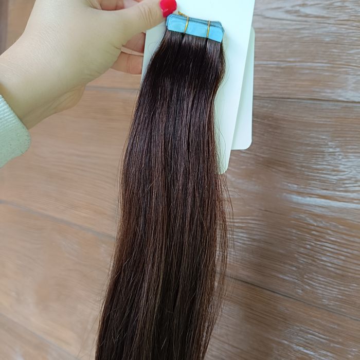 Włosy słowiańskie naturalne tape on taśmy kolor 2  53cm/50g