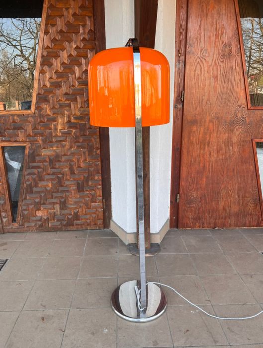 Guzzini lampa podlogowa Alvise. Projekt Luigi Massoni. Mid century