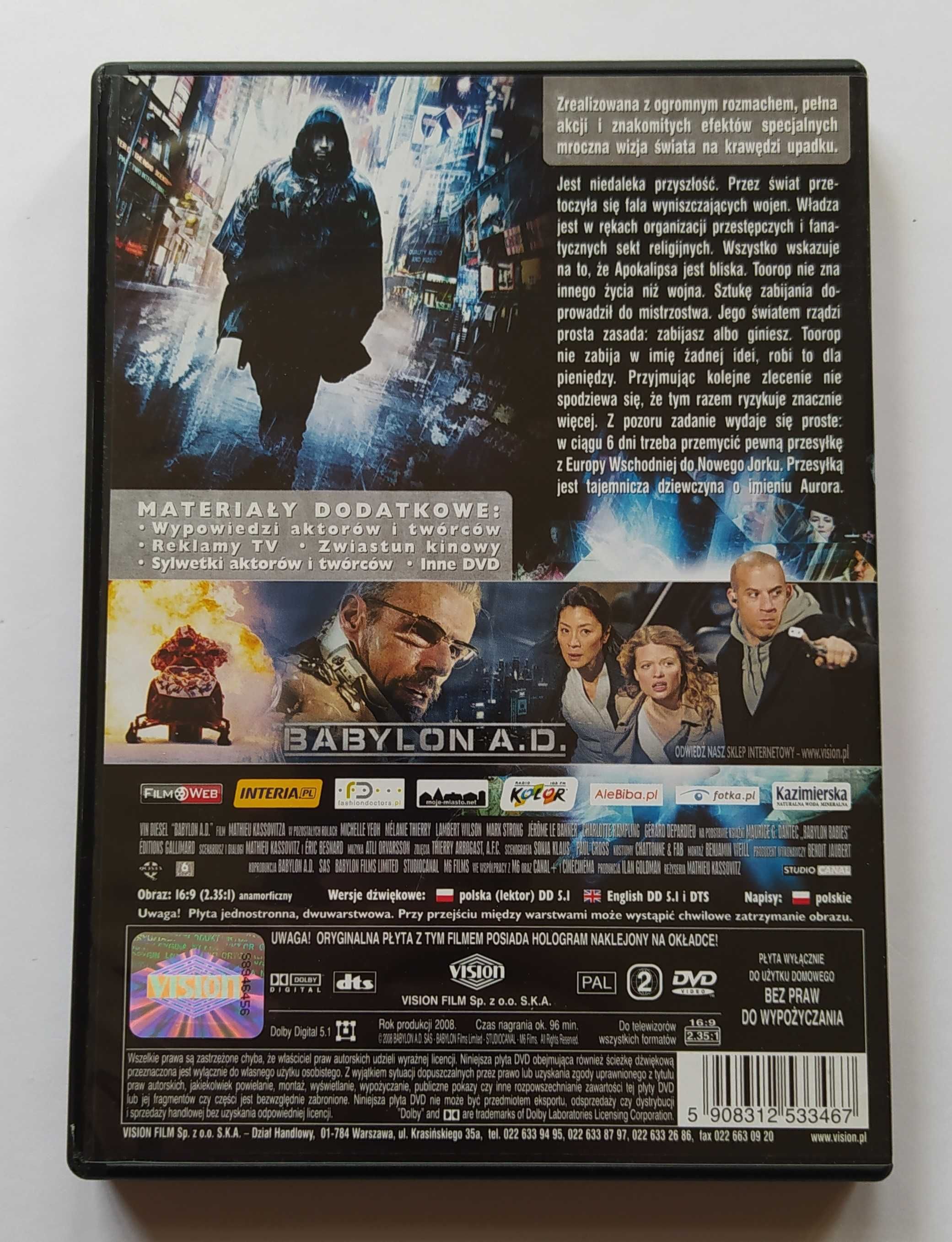 Vin Diesel - Babylon A.D. DVD