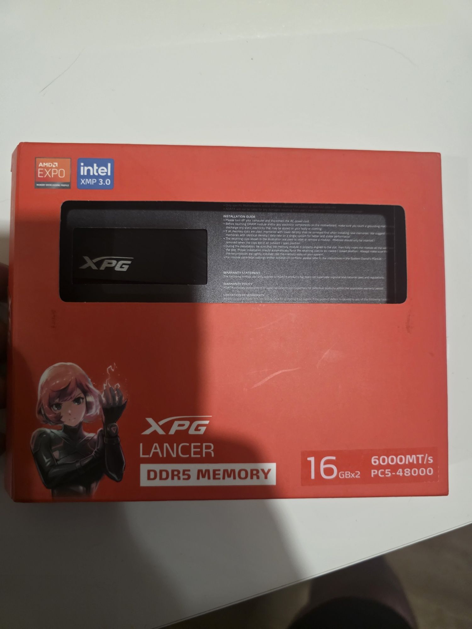 Gwarancja ! Pamięć RAM Adata XPG Lancer DDR5 2x 16GB ( 32gb) 6000hz