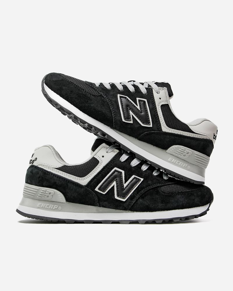 New Balance 574 Black/white, кросовки New Balance 574 Black/white