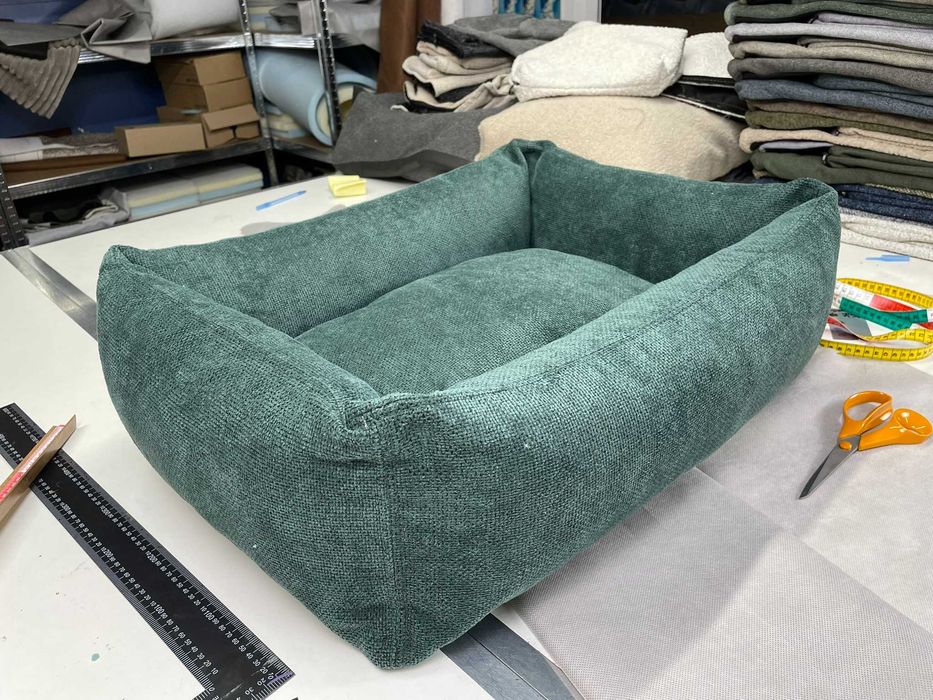 Nowe Legowisko Dla Psa M Zielone 75x60 cm Poduszka na Zamek OKAZJA