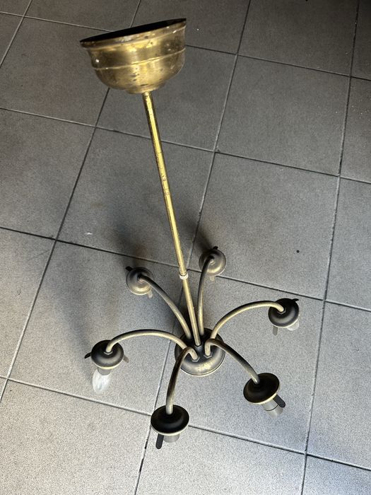 Żyrandol mosiężny stan dobry!