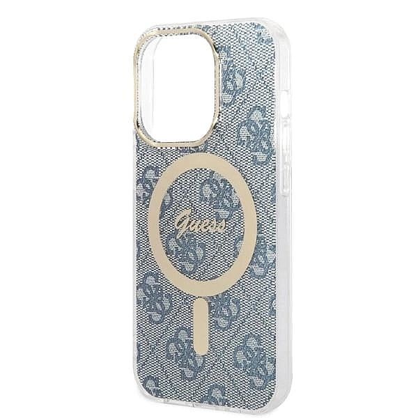 Etui Guess 4g Print MagSafe na iPhone 14 Pro Max + ładowarka indukcyjn