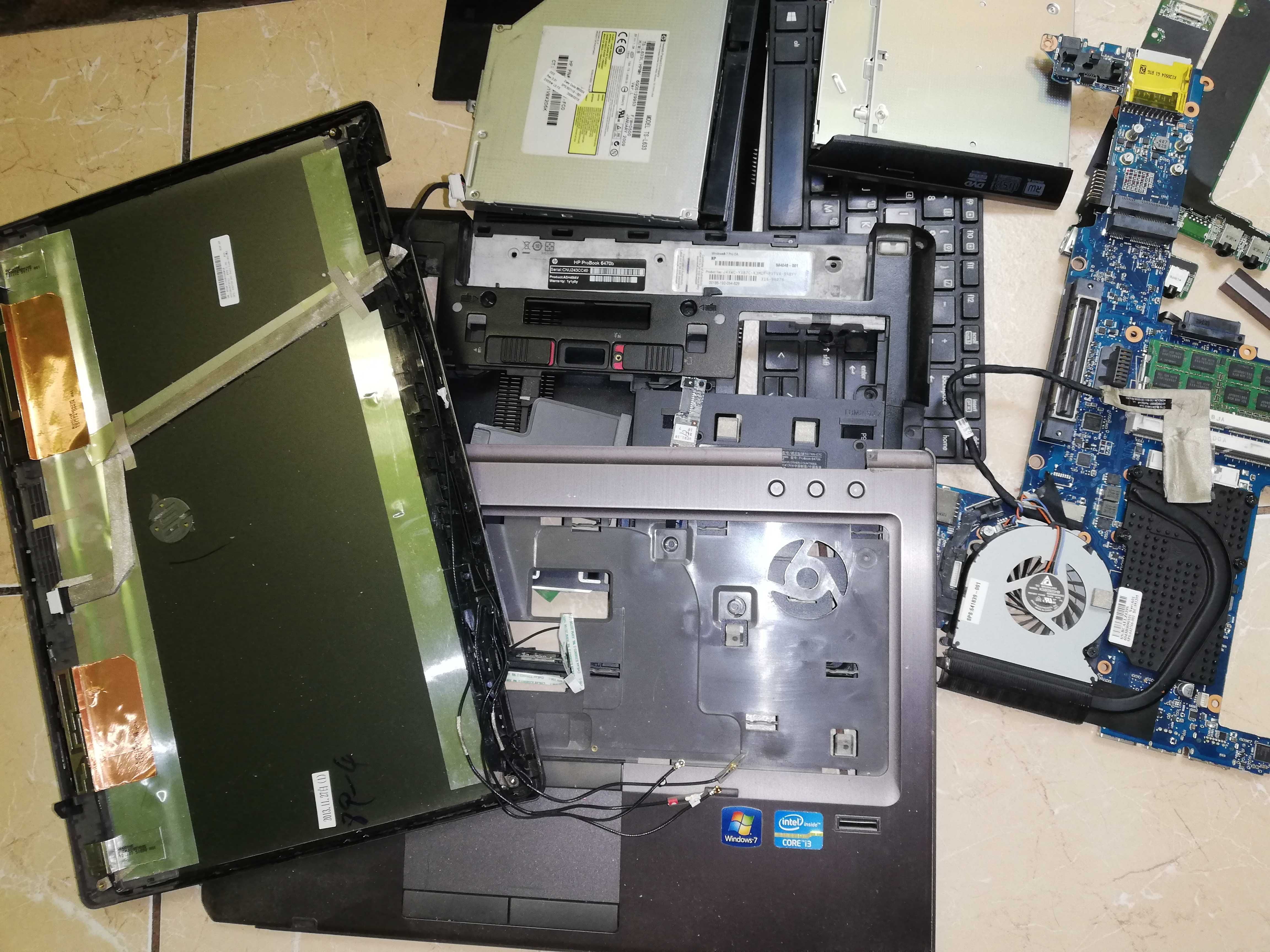 Części HP 6570b 6470b płyty główne taśmy etc.