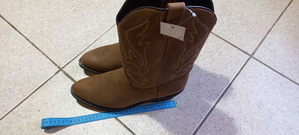 Сапоги  казаки  ковбойские  вестерн коричневые