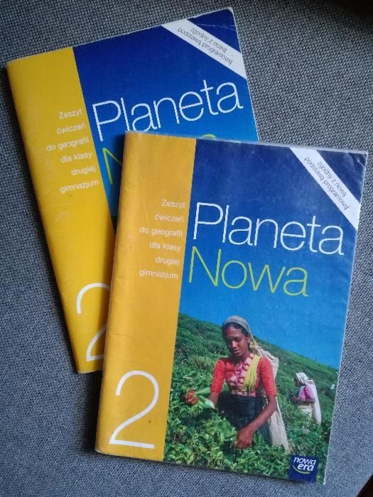 "Planeta Nowa 2" uzupełnione ćwiczenia do geografii geografia Nowa Era