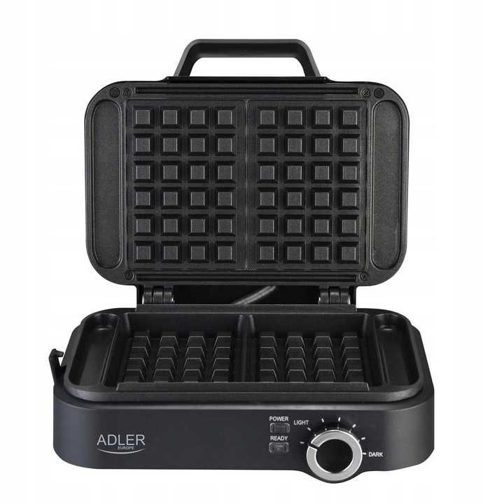 Gofrownica 2000W XXL na 2 duże gofry REGULACJA temperatury NON-STICK