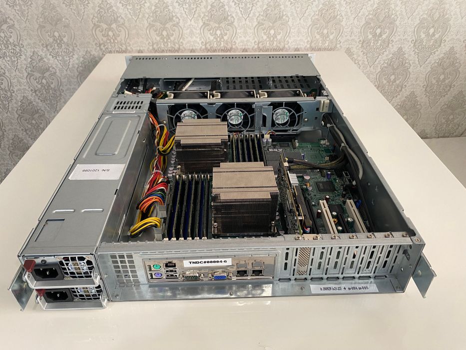 Сервер Supermicro 2U/2×Xeon X5690/96ГБ ECC/RAID/ SAS — 13 000грн