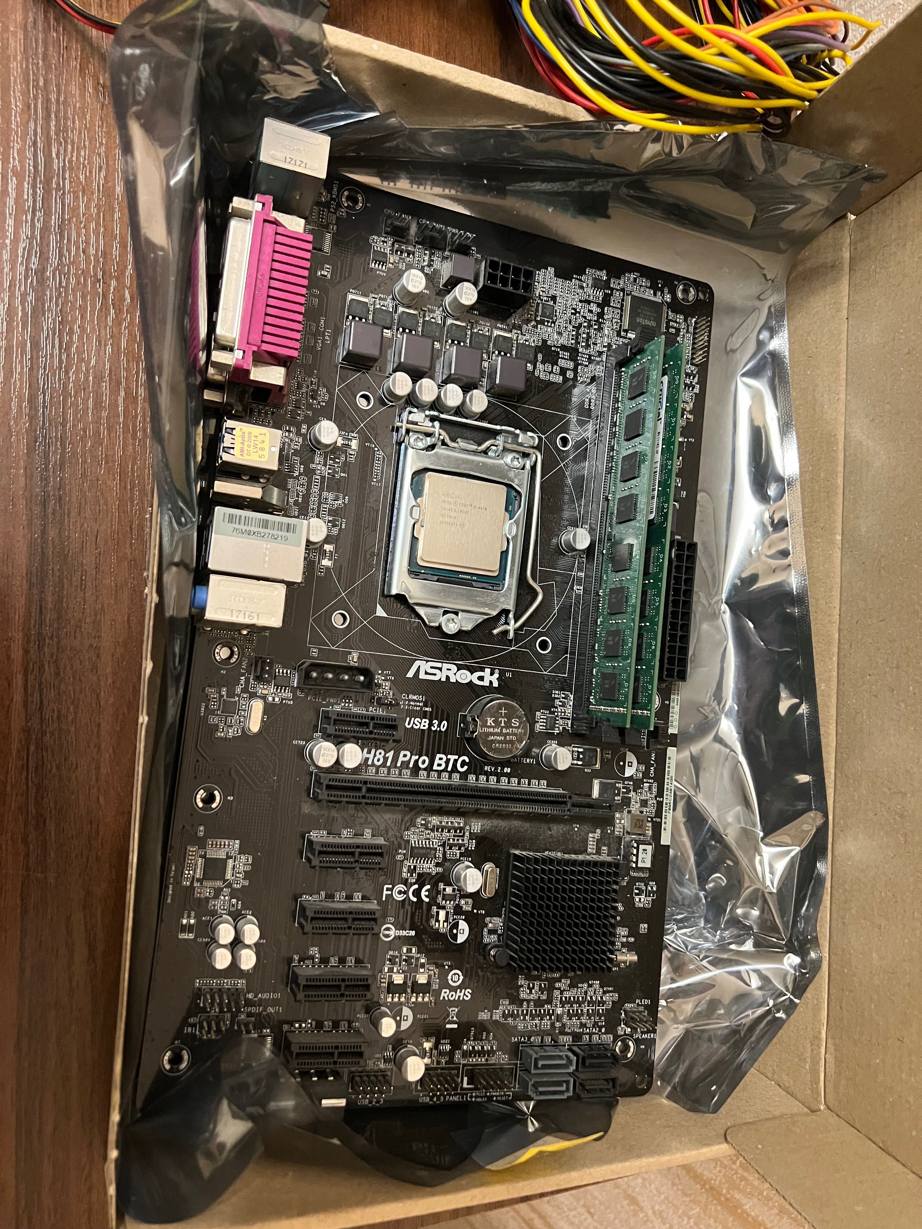 Комплек h81 pro+ 500W+intel i5 3.2 мгц + відеокарта 2gb+операт 16gb