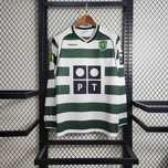 Camisola Sporting Principal Manga Comprida 2002 Nova