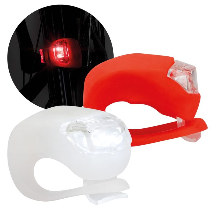 Lampki rowerowe przód tył Zestaw