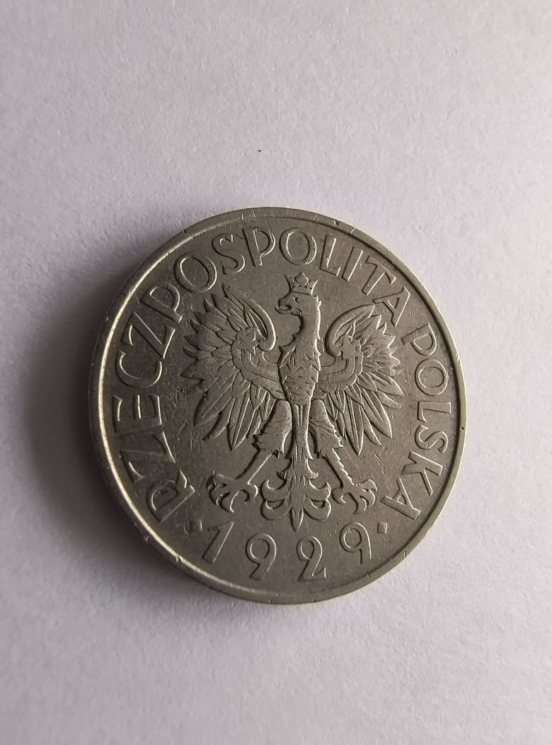Moneta 1 zł 1929 rok w dobrym stanie