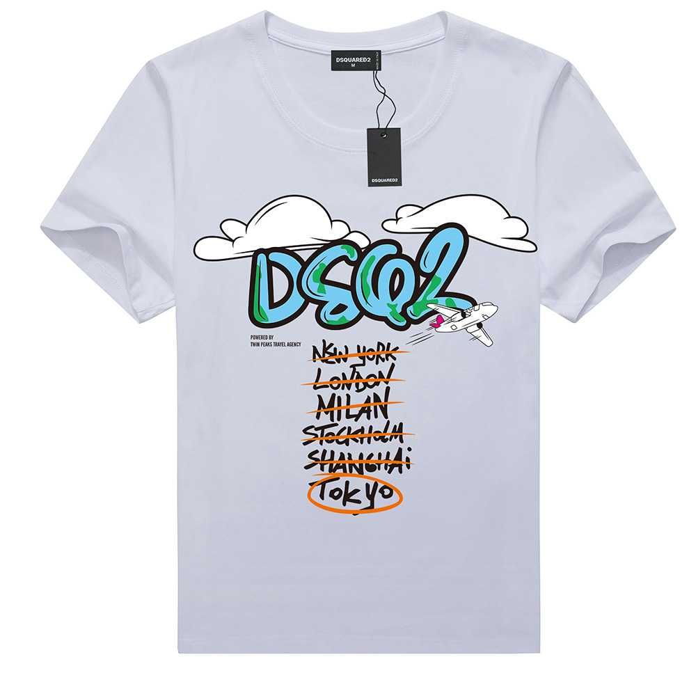 DSQUARED2 T-SHIRT - XL - Koszulka męska biała