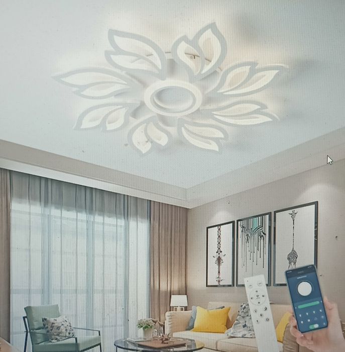 Nowy żyrandol sufitowy LED MYYCX 80w pilot, aplikacja 80cm 3 barwy