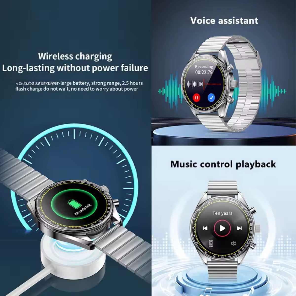 Смарт часы. EIGIIS HX05 PRO. NFC. Compacc. Диктофон.