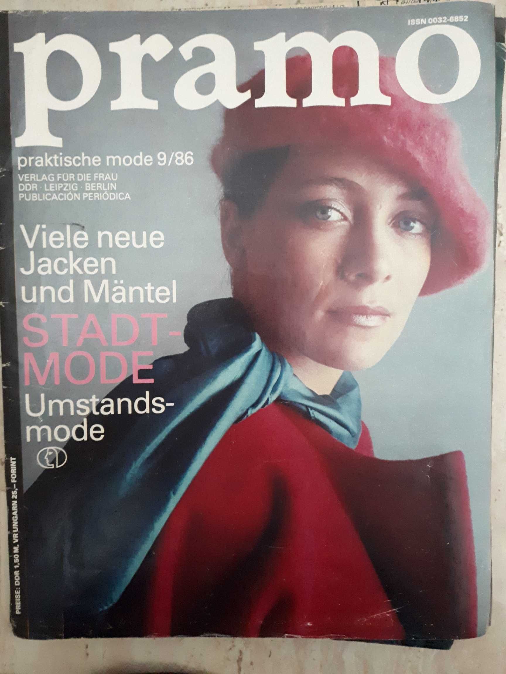 Pramo gazeta modowa, moda wykroje stare komplet 20 sztuk