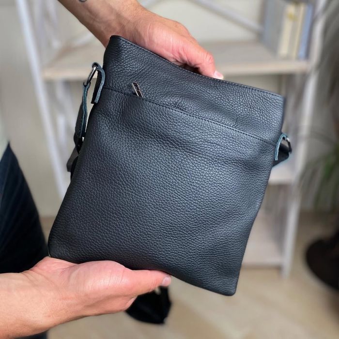 Натуральна шкіра! Чоловіча сумка через плече планшетка Флеш Ап кожа