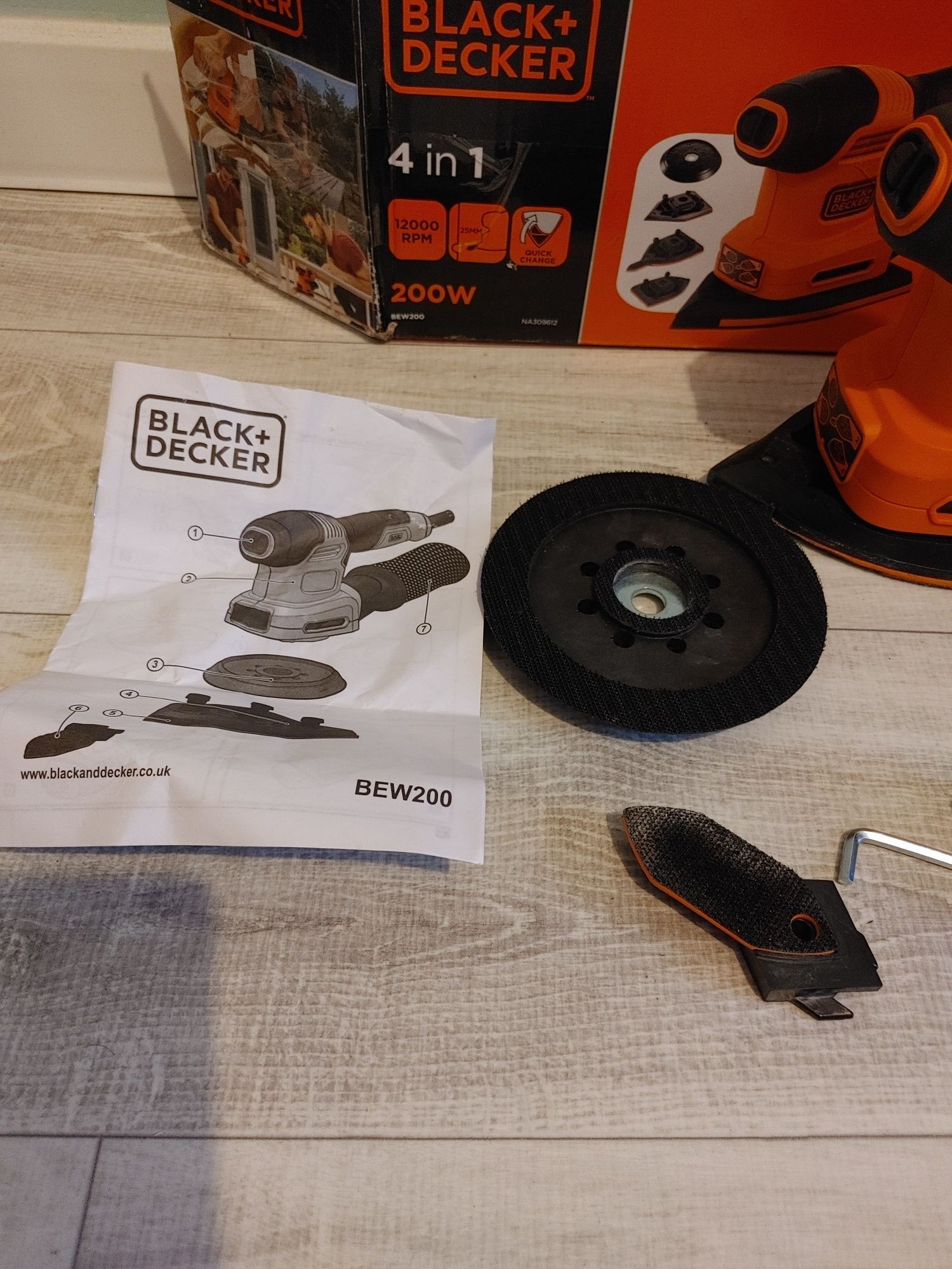 BLACK&DECKER BEW200 Szlifierka Wielofunkcyjna bdb stan SPRAWDŹ