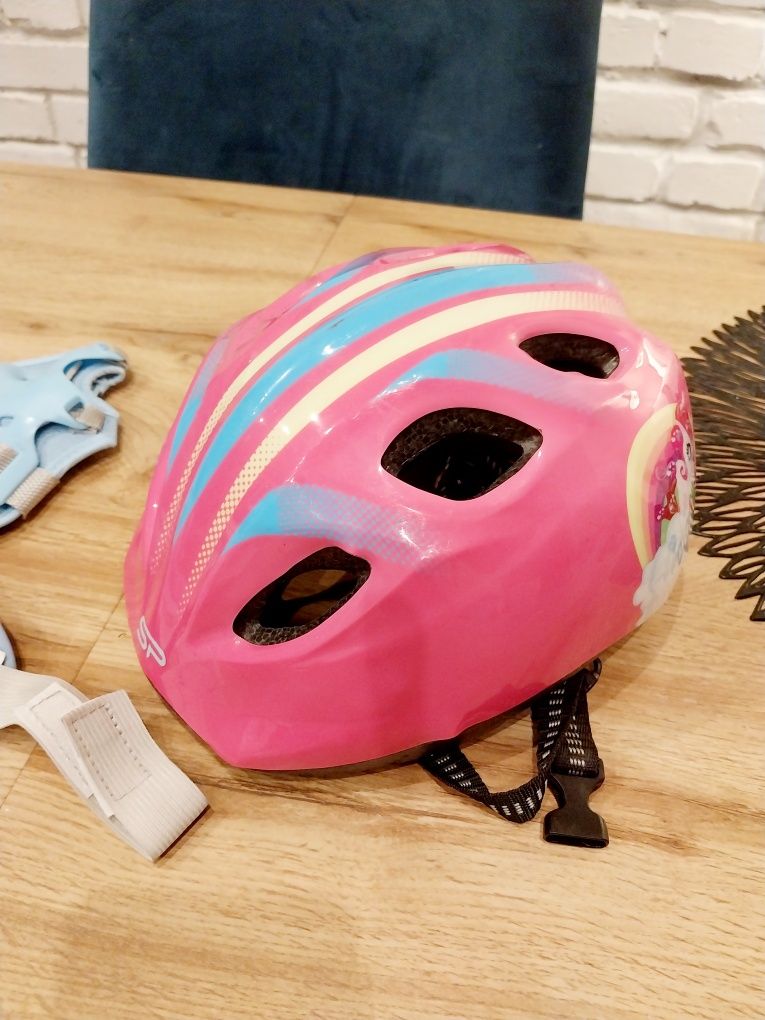 Zestaw ochraniaczy kask Spokey rolki rower hulajno dziecięcy jak nowy