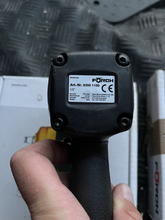 Klucz pnaumatyczny udarowy Förch mini 1/2“ 1000Nm 1,1kg Hazet