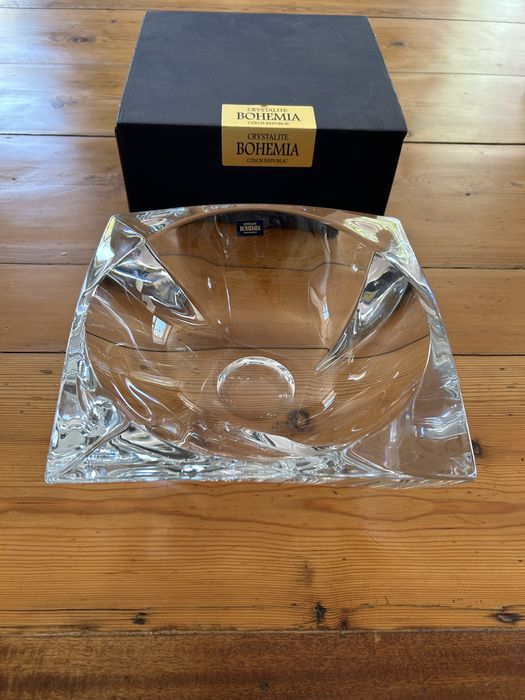 Taça Fruteira Cristal Bohemia nova