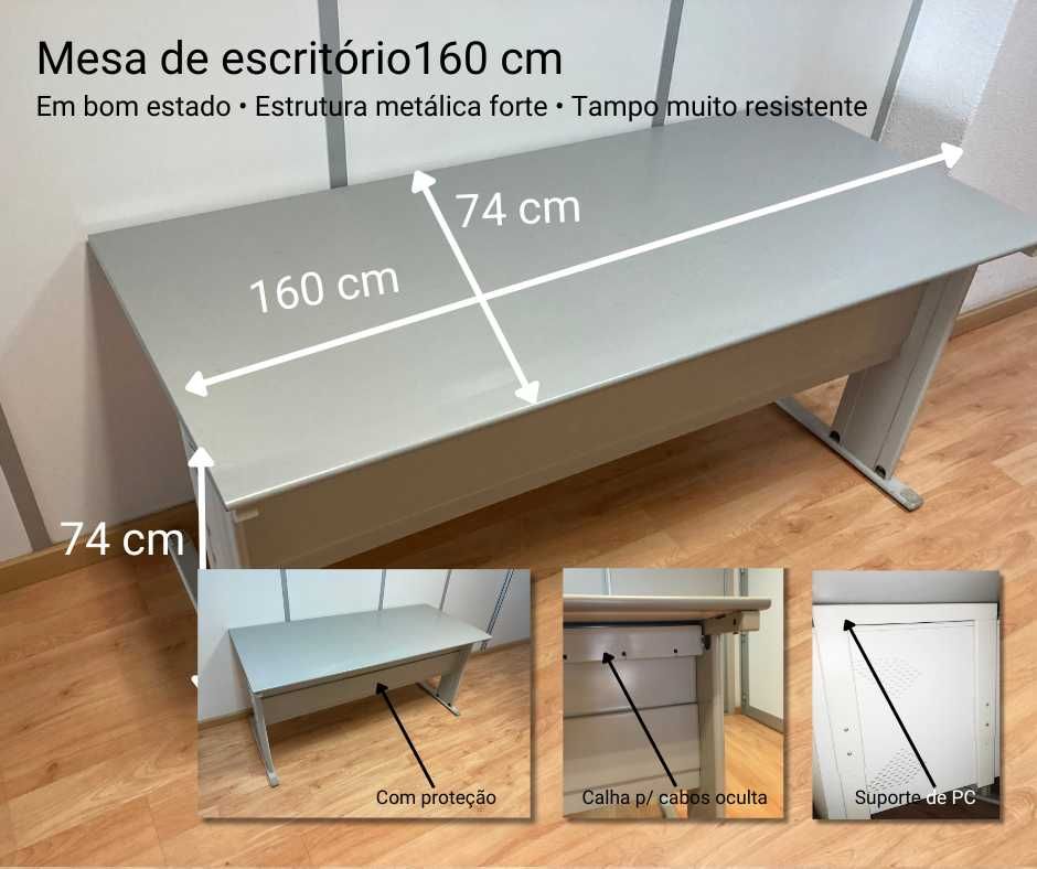 Mesas secretárias de escritório