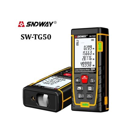 SNDWAY SW-TG50 Лазерная рулетка дальномер уровень 50 метров Оригинал